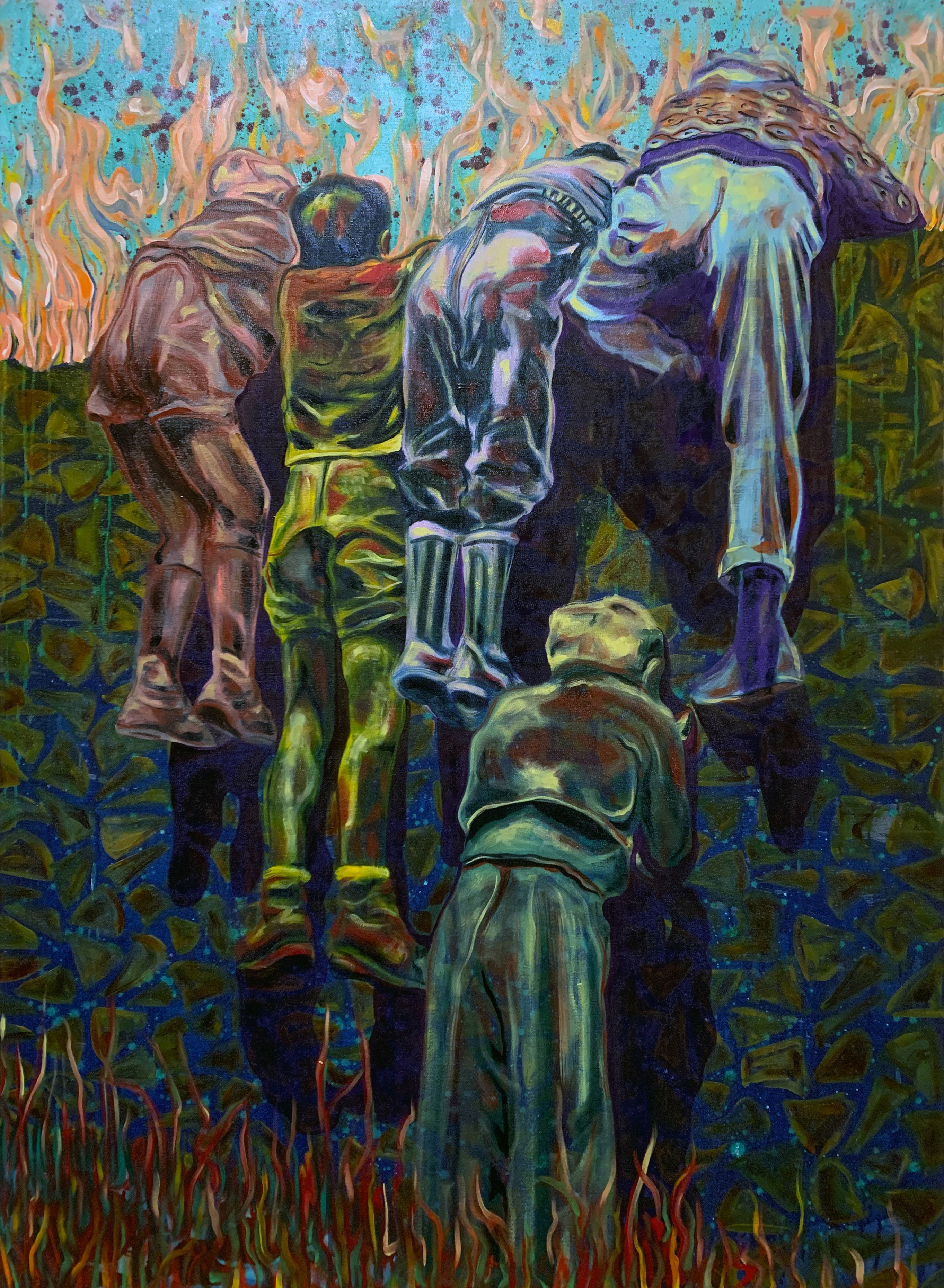 Through the Thick and Thin
2022
oil on canvas
150 x 110cm